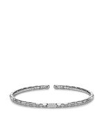 Pragnell bracelet torque Groove en or blanc 18ct orné de diamants