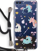 Fantasiewereld: Huawei P Smart (2018) Transparant Hoesje met koord