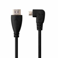 90° Right Angel Micro HDMI to HDMI Cable, 50cm - thumbnail