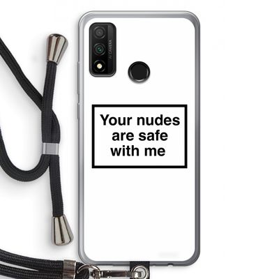 Safe with me: Huawei P Smart (2020) Transparant Hoesje met koord