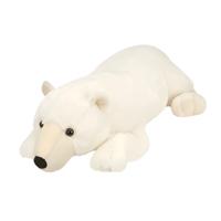 Wild Republic knuffel ijsbeer - pluche - 76 cm - wit - knuffeldier