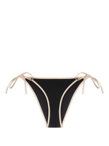 TOTEME bas de bikini Stripe Tie - Noir