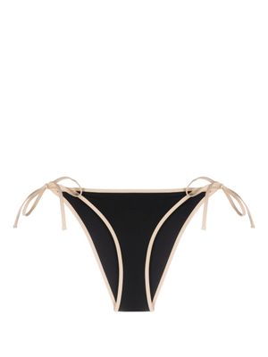TOTEME bas de bikini Stripe Tie - Noir