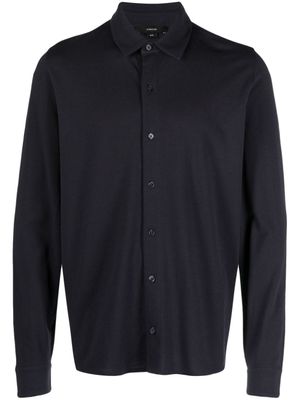 Vince Poloshirt met lange mouwen - Blauw