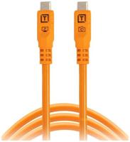 Tether Tools TetherPro Optima 10G USB-C, 6&apos; (1.8m), straight orange
