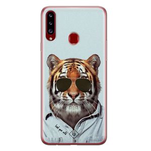Samsung Galaxy A20s siliconen hoesje - Tijger wild