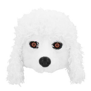 Poedel hond dieren verkleedmasker - pluche - volwassenen - Horror/halloween - carnaval - half gezich