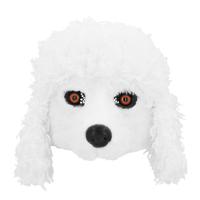 Poedel hond dieren verkleedmasker - pluche - volwassenen - Horror/halloween - carnaval - half gezich