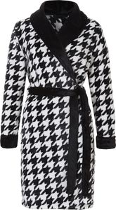 Rebelle badjas dames fleece - pied de poule