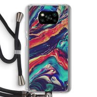 Chameleon Sun: Xiaomi Poco X3 Pro Transparant Hoesje met koord Chameleon Sun: Xiaomi Poco X3 Pro Transparant Hoesje met koord