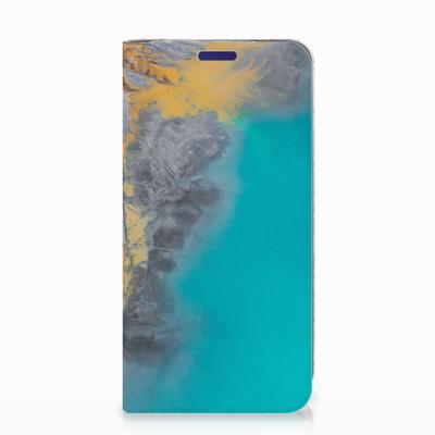 Samsung Galaxy S10e | Standcase | Marble Blue Gold Samsung Galaxy S10e | Standcase | Marble Blue Gold