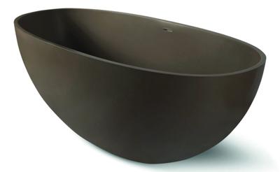 Vrijstaand Bad Luca Sanitair Vasca Solid Surface 180x80x60 cm incl. Afvoerset Castagno Luca Sanitair