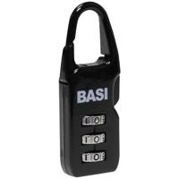 Basi 6100-0115 Kofferslot 22 mm Verschillend sluitend Zwart Cijferslot