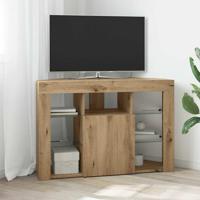 Hoek LED TV Kast Artisan Eiken 108 x 40 x 68 cm Bewerkt hout