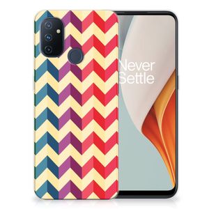 OnePlus Nord N100 TPU bumper Zigzag Multi Color