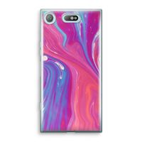 Paarse stroom: Sony Xperia XZ1 Compact Transparant Hoesje
