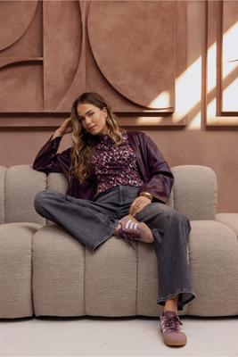 Faith leopard top - multi color - 13358