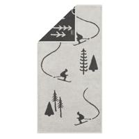 Cawö Cawö Winter Edition 6272 Handdoek 50x100 platin/basalt