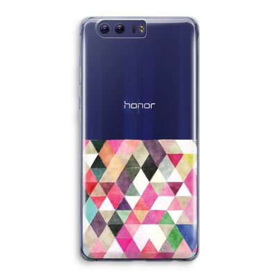 Gekleurde driehoekjes: Honor 9 Transparant Hoesje