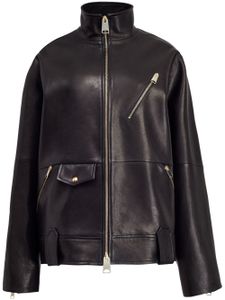 KHAITE veste The Shallin en cuir - Noir