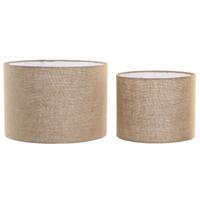 Lampenkap Home ESPRIT Lichtbruin Jute Metaal 40 x 40 x 28 cm (2 Stuks)