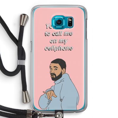 Hotline bling: Samsung Galaxy S6 Transparant Hoesje met koord