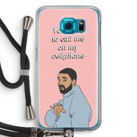 Hotline bling: Samsung Galaxy S6 Transparant Hoesje met koord
