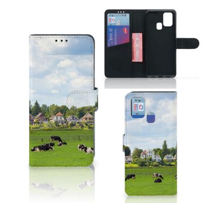 Samsung Galaxy M31 | Telefoonhoesje | Met pasjeshouder | Koeien