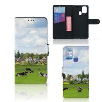 Samsung Galaxy M31 | Telefoonhoesje | Met pasjeshouder | Koeien