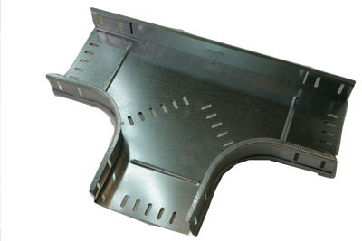T stuk 200mm metalen kabelgoot gegalvaniseerd
