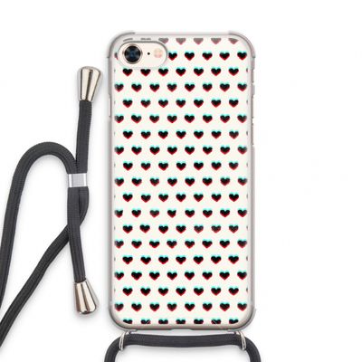 Hartjes: iPhone 8 Transparant Hoesje met koord