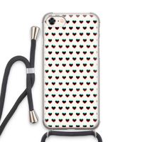 Hartjes: iPhone 8 Transparant Hoesje met koord