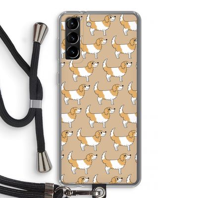 Doggy: Samsung Galaxy S21 Plus Transparant Hoesje met koord