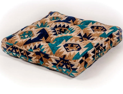 Oosters vloerkussen Kelim blauw