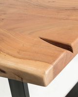 Kave Home Kave Home Alaia, Alaia tafel van massief acaciahout met een natuurlijke afwerking 200 x 95 cm - thumbnail