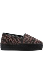 Moschino espadrilles à plateforme - Marron