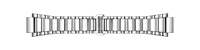 Horlogeband Tissot T007309 T-Trend / T605024874 / GENEROSI Roestvrij staal (RVS) Staal 15mm