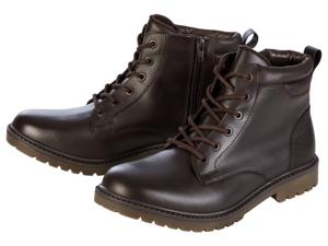 LIVERGY Leren heren schoenen (Bruin, 42)