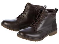 LIVERGY Leren heren schoenen (Bruin, 42)