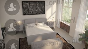Opberg boxspring 180 x 200 cm- stofkleur 1734
