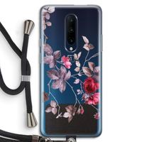 Mooie bloemen: OnePlus 7 Pro Transparant Hoesje met koord