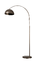 Vloerlamp Thijs anodic bruin 183 cm