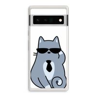 Cool cat: Google Pixel 6 Pro Transparant Hoesje