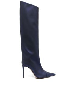 Alexandre Vauthier bottes à bout pointu 115 mm - Bleu