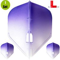 L-Style Flights L3 Two Tone Clear - Paars