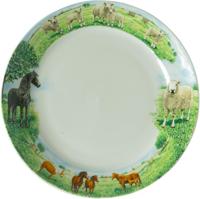 Wiebe Van Der Zee Wiebe van der Zee Bord 18 cm Paard/Schaap