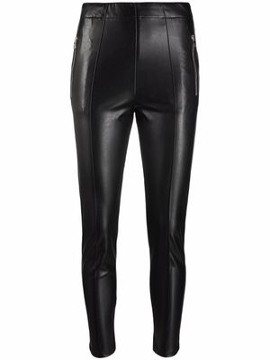 Ermanno Scervino pantalon texturé à coupe skinny - Noir