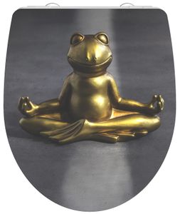 Schutte Duroplast High Gloss WC-bril RELAXING FROG met soft-close en quick-release
 - 82581 - 82581