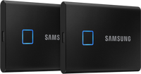 Samsung T7 Touch Portable SSD 2TB Zwart - Duo Pack - thumbnail