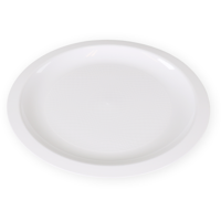 Goldplast Bord | dessertbord | Use & reuse | reusable | rond | 1-vaks | pP | Ø18cm | wit | 340 stuks